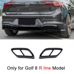 Hele Must ABS Auto Tagumine Summuti Otsa Kate Sisekate VW Golf 8 MK8 Tarvikutele 2020 2021 2022 2023 Only for R Line Car