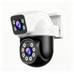 AIOOK, 4K, 8MP, CCTV WIFI kaamera, IP turvakaamera, PTZ v&auml;lisseirekaamera, kahesuunaline h&auml;&auml;l, v&auml;rviline &ouml;&ouml;n&auml;gemine, WiFi Camera+128GB