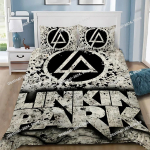 Tekikate Padjap&uuml;&uuml;r Voodipesu Komplekt Rokiajastu Linkin P-Park T&auml;iskasvanu Poiss T&uuml;druk Magamistoa Kaunistus Lapsed &Uuml;he-kahekohaline Suur Suurus 135x200cm black