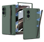 Magnetiline telefoni&uuml;mbris hingedega ja integreeritud pliiatsihoidjaga Samsung Z Fold8 jaoks, Kaasas pliiats, T&auml;ielikult kaitsev kate Galaxy Z Fold 8 roheline