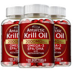 Xemenry Antarktika Krilli&otilde;li 2000mg Pehmekapslid 120 tk &mdash; Omega-3 EPA DHA, Astaksantiin, Igap&auml;evane Heaolu 120*3