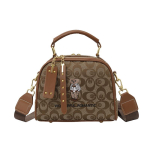 2026 Karu tikandiga Crossbody kott - Naiste moodne mitmek&uuml;lgne &otilde;lakott brown