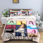 Moodne poplaulja A-Ariana G-Grande Prindiga Voodipesukomplektid Vooditarvete Komplekt Tekikott Vooditekkide Komplekt Voodipesukomplekt Luksuslik Kink 135x200cm