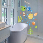 Kodukaunistus Vannituba Multifilm Kala tapeet Baby Kids Room Decal Art Seinakleebis Decor