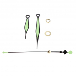 1 Seinakella osutite komplekt Kvartsliigutused Asendused Helendav as described