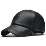 [NORTHWOOD] Nahast m&uuml;ts meestele Solid Winter Pu nahast pesapallim&uuml;tsid Brand Snapback isam&uuml;ts 56-60cm must