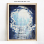 Teemantv&auml;rvimine T&auml;ispuurimine Round Scenery Rhinestones Pildid Teemanttikandid 20X30