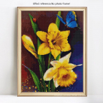 5d Teemantmaal T&auml;ispuuritud &uuml;mmargused lilled Teemanttikandid Lilleteemant 20X30