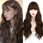 24-tollised/12-tollised pika lainega parukad naistele s&uuml;nteetilisest juustest k&otilde;rge temperatuuriga kiust laineline parukas