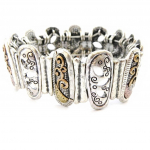 Les Tr&eacute;sors De Lily [I4485] - Bracelet Cr&eacute;ateur 'Cun&eacute;gonde' 3 tons kuld