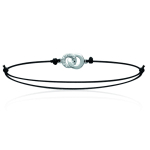 Les Tr&eacute;sors De Lily [K5871] - h&otilde;bedane k&auml;ev&otilde;ru 'D&eacute;esse' h&otilde;bevalge (roodiumiga kaetud) - 10x5 mm h&otilde;be