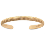 Les Tr&eacute;sors De Lily [Q4644] - Bracelet Plaqu&eacute; Or 'Cleopatra' dor&eacute; - 58 mm- 6 mm kuld