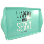 Les Tr&eacute;sors De Lily [P8969] - Roheliste s&otilde;numite serveerimisalus (Aperitiivi serveeritakse... nii palju kui soovite!) - 37x23x2 cm t&uuml;rkiissinine