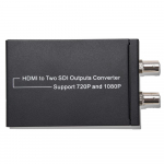 NK-M009 HDMI-kahe SDI-muunduri heliadapteri tugi 720P/1080P EU-pistikuga US Plug