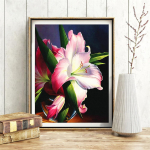 Teemantmaaling Lilled Ristpistes Uus Teemanttikandid Rhinestones Pildid Kodukaunistus 20X30CM