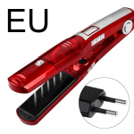 Keraamiline topeltkuumutus Kuivad juuksed Kiiresti auruga kasutage Bangs Curler sirgendajat *EU Plug