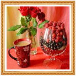 5D-teemantmaal, kristall-teemantmaal, ristpistes roosi ja kohviga n&auml;put&ouml;&ouml; teemanttikandid 20X30CM