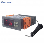 KT1230W 90-250V 30A C/F digitaaltermostaadi temperatuurikontrolleri regulaator -50~110C NTC anduri relee v&auml;ljundiga