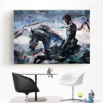 T&auml;iskandiline/&uuml;mmargune puur 5D DIY Teemantmaal, Tikand Ristpistes 5D Kodukaunistuse kingitus Full Round 20X30CM