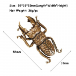 Antiiksed pronksist tahked mardikad K&auml;&auml;buskujukesed tee lemmiklooma laua ornament Vintage messingist taskumardikas skulptuur, paberkaal Beetle