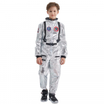 H&otilde;bedane Spaceman Jumpsuit poiste astronauti kost&uuml;&uuml;m lastele Halloweeni cosplay laste piloot karnevalipeo uhke kleit S h&otilde;be