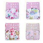 4 TK bambuss&ouml;est veekindel korduvkasutatav riidest m&auml;he one size