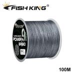 Fishing King 100M 9X kiududega p&otilde;imitud &otilde;ngen&ouml;&ouml;r, multifilament Pe Line punutud &otilde;ngen&ouml;&ouml;r 0.6-0.12mm-20lb
