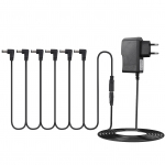 Kitarriefekti pedaali toiteadapter koos 6-suunalise Daisy Chain kaabli t&auml;isnurga toiteliiniga EU Plug