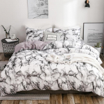 Tekikottide ja padjavarraste komplekt, kaheinimesevoodiga kaheinimesevoodi, t&auml;issuuruses kuninganna kattekatted EU-Single valge