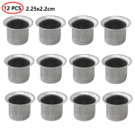 12 tk Mini k&uuml;&uuml;nlapurgid &uuml;mmargused metallist k&uuml;&uuml;nlatopsid teek&uuml;&uuml;nlapurgid DIY teek&uuml;&uuml;nlahoidjad Kodukaunistused DIY k&auml;sitsi valmistatud k&uuml;&uuml;nlakonteinerid 2.25x2.2cm