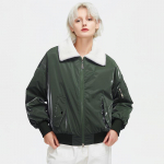 ZIAI Zipper Up Shearling voodriga talvemantel XS punane