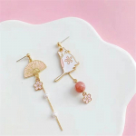 Lillede armsad loomad rippuvad k&otilde;rvar&otilde;ngad naistele Kitty f&auml;nn As&uuml;mmeetria Bohemia k&otilde;rvar&otilde;ngas peo ehe kingitus roosa