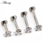 Alisouy 1tk Labret Tragus k&otilde;hre k&otilde;rvar&otilde;ngas 16G Punk Water Drop ovaalne &uuml;mmargune silm tsirkoon kalliskivi k&otilde;rva Tragus huuler&otilde;ngas Monroe augustamine #6