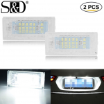 2tk Canbus Car Led numbrim&auml;rgi lambipirn BMW MINI COOPER R50 R52 R53 18SMD 2835 led veavaba auto lamp 12V 6000K valge