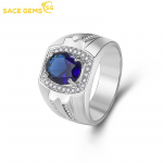 SACE GEMS Luksuslik vasesulamist tsirkoon kihlas&otilde;rmus meeste ehe kingitus 6