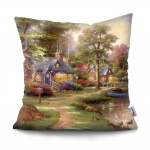 45X45CM American Country Vintage padjakate, tr&uuml;kitud pol&uuml;estrist padjap&uuml;&uuml;r Kodukaunistusega padjap&uuml;&uuml;r 60X60CM