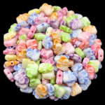 Akr&uuml;&uuml;lkommid v&auml;rvi kala Porgand lahtised helmed DIY k&auml;sit&ouml;&ouml; kaelakee k&auml;ev&otilde;ru ehete valmistamiseks 5# 20Pcs 8*11mm
