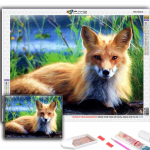 5D DIY loom rebane ristpistes kivid teemantjoonistus tikandid mosaiik kodukaunistus Full Round 20X30CM