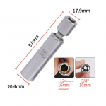14 mm 16 mm auto s&uuml;&uuml;tek&uuml;&uuml;nla pesa eemaldamise t&ouml;&ouml;riist Universaalne liigend magnetilise painduva pesaga 3/8 mutriv&otilde;tme automaatne remondit&ouml;&ouml;riist 16mm