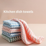 5 tk imav korallifliisist r&auml;tik k&ouml;&ouml;gipuhastuslapiga lauan&otilde;ud &Otilde;likindel kaltsukast lauan&otilde;ud majapidamise puhastusr&auml;tik 25*25CM