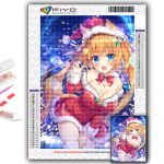 Populaarne 5D isetegemise ristpistega j&otilde;ulupuu J&otilde;uluvana lumememm t&auml;ispuur- ja ristpistes k&auml;sit&ouml;&ouml;komplekt Seinakleebis Kodukaunistus Full Round 20X30CM