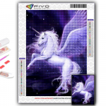 5D Teemantmaali Loom Pegasus Teemanttikandid Rhinestone Kodukaunistus Full Round 20X30CM