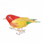 Blucome armas v&auml;rviline oks linnupross Enamal naiste pross &uuml;likonnakoti jaoks Klambrin&otilde;elad m&auml;rgi ehted uusaasta kingitused kollane