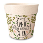 Les Tr&eacute;sors De Lily [R6636] &ndash; bambusest istutusmasin  Messages  roheline beež (&Uuml;he inimese v&auml;ike taim Ekstra) -  14x12 cm roheline