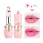 Flower Gold Foil Jelly v&auml;rvimuutus huulepulk L&auml;bipaistev lilleline huulepulk Niisutav v&auml;rvi muutev huulepulk 02#