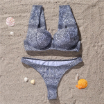 Naiste ujumisriided Hard Cup Push Up Seksikad stringid bikiinikomplektid Rannar&otilde;ivad ujumiskost&uuml;&uuml;mid S punane