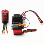 GTSKYTENRC veekindel 3660 harjadeta mootor 4200KV koos 80A harjadeta ESC-ga koos 30 kg servodega Trax4 jaoks 4200KV must