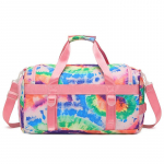 Moodne tie-dye reisikott Spordijoga Fitnessikott Suure mahutavusega Veekindel Vabaaja &Uuml;he &otilde;la diagonaalristiga reisikott 46*24*25cm sinine