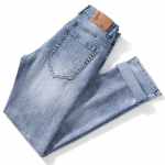 Klassikalised helesinised teksad Meeste teksad Meeste Moebr&auml;nd Puuvill Spring Wash Meeste P&uuml;ksid Meester&otilde;ivad 28