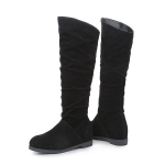 Pruunid punased naiste p&otilde;lvega k&otilde;rged saapad, madala kontsaga suur suurus 43 34 pruun